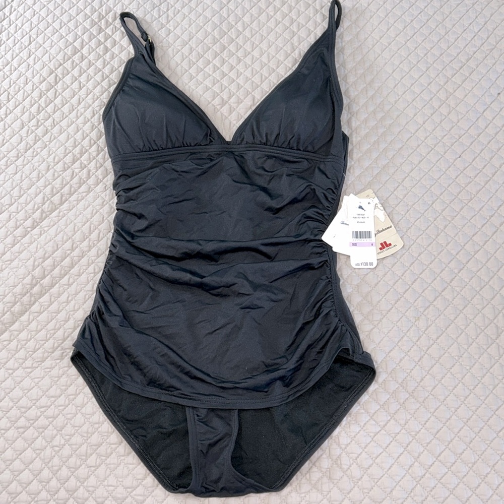 Tommy Bahama Pearl V-Neck 1 pc Swimsuit - 10 - New - Picture 3 of 7